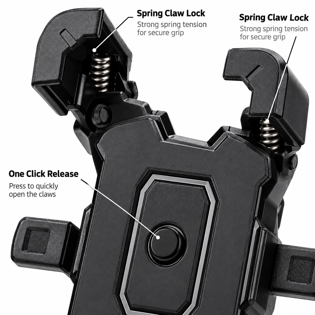 Bike Phone Holder Claw Detail