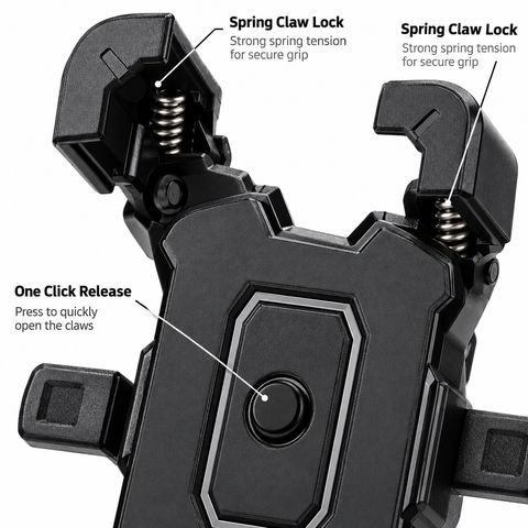 Bike Phone Holder Claw Detail